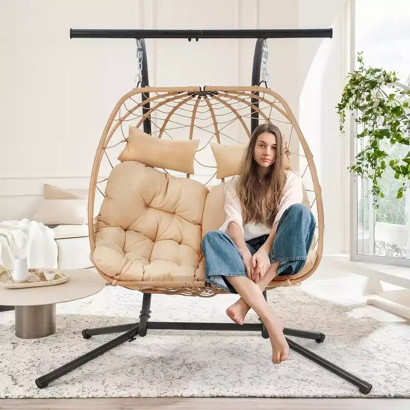 EROMMY Swing Double Egg Chair