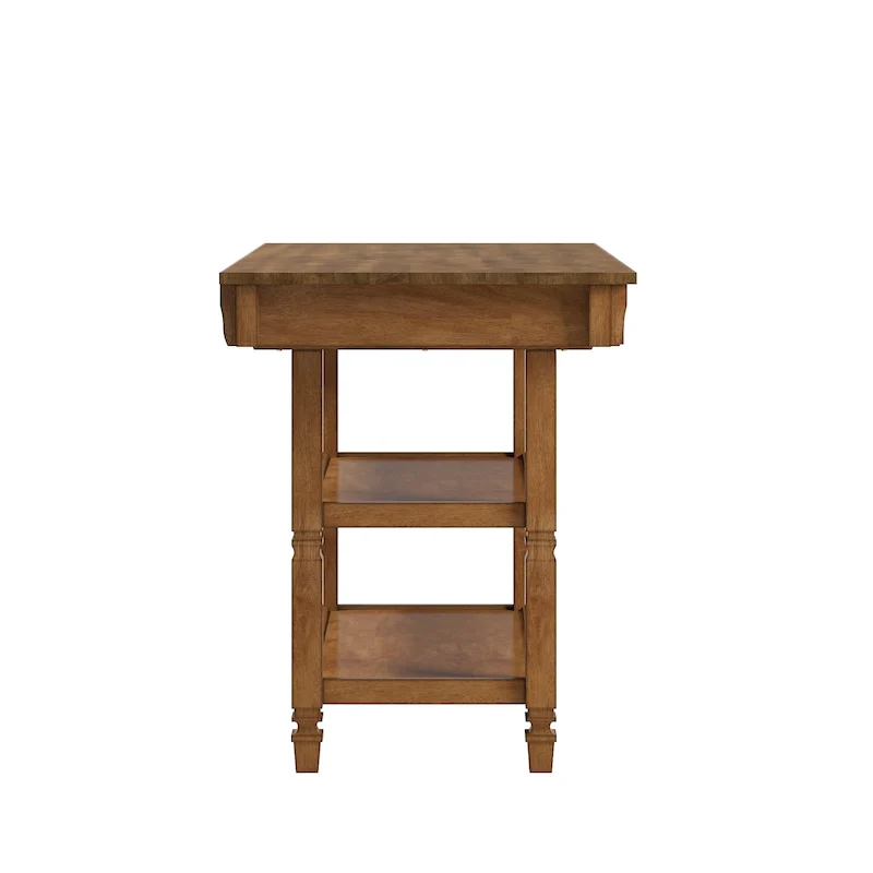 Elena 2-tone Antique Kitchen Island Buffet by iNSPIRE Q Classic