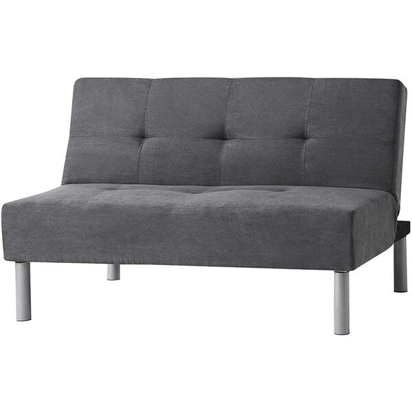 College Mini-Futon - Steel Gray by DormCo
