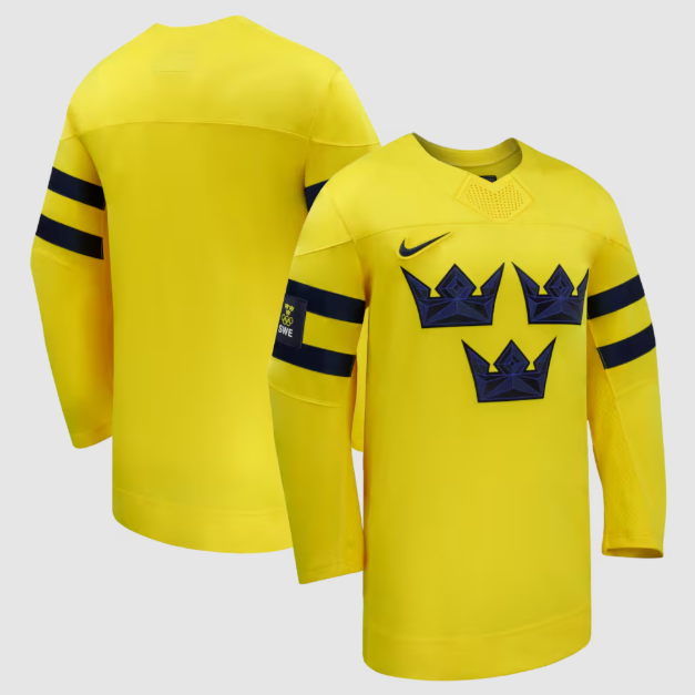 Sweden Hockey Yellow 2026 Away Jersey