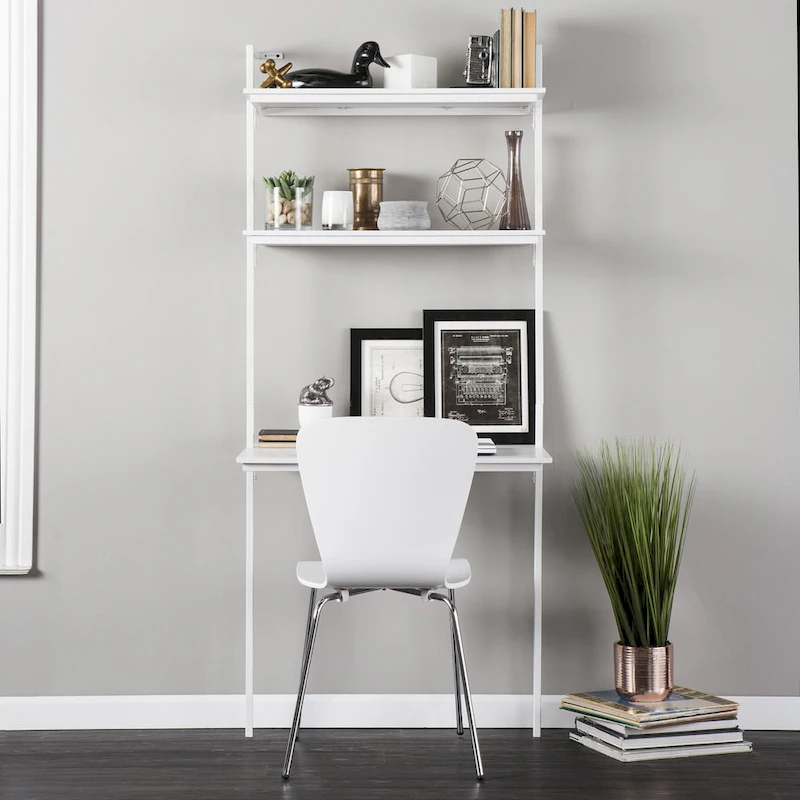 SEI Furniture Haeloen Wall Mount Desk - White