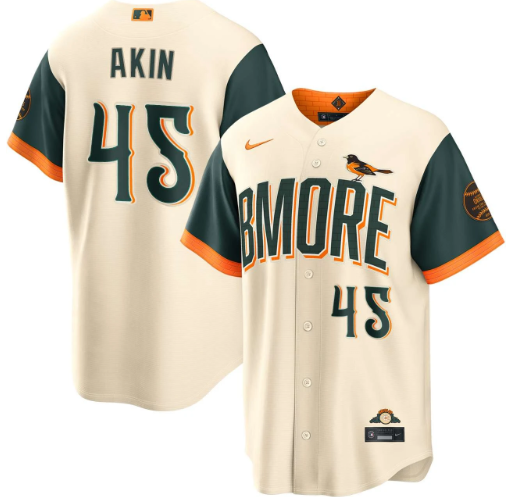 Keegan Akin Baltimore Orioles Cream 2026 City Connect Jersey