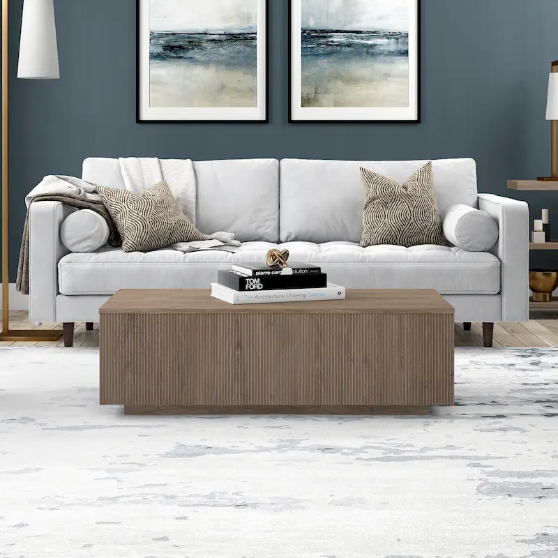 Reyes 48 Wide Rectangular Coffee Table - 47.5 Wide