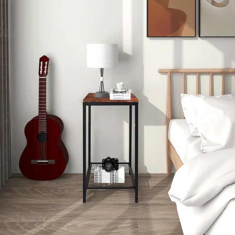 2-Tier End Table for Living Room