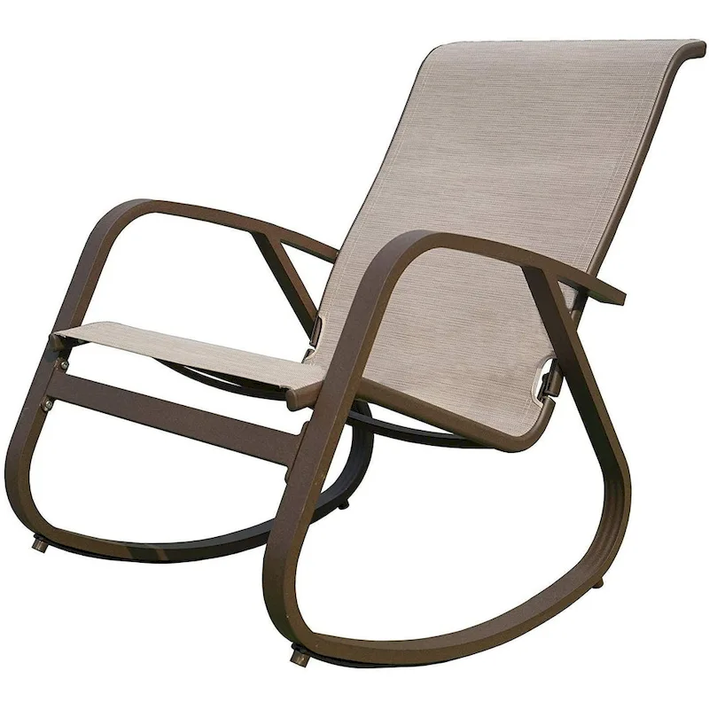 Outdoor Contemporary Patio Rocking Sling Chair