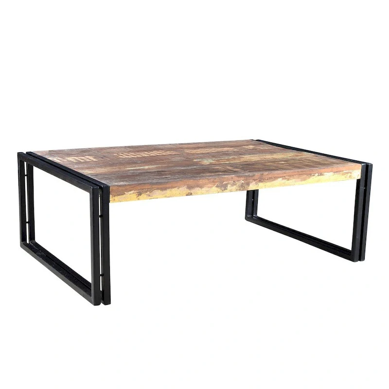 Handmade Timbergirl Old Reclaimed Wood Coffee Table (India)
