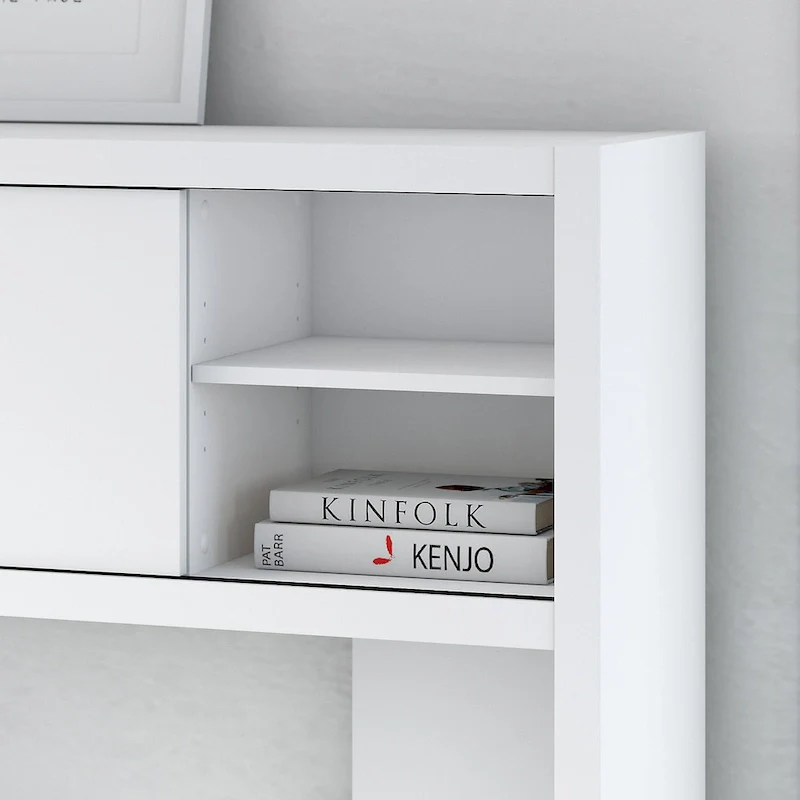 Echo 60W Credenza Desk with Hutch by Bush Business Furniture