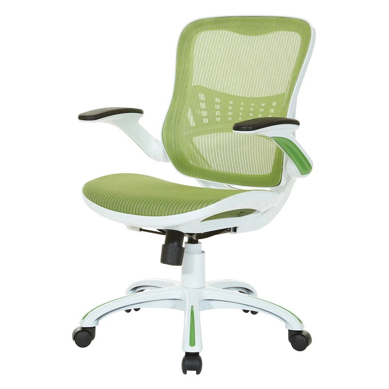 Riley Office Chair with White Mesh Seat and Back