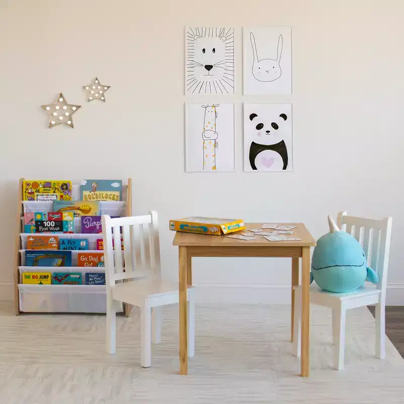 Humble Crew 3pc Journey Big Kids' Table and Chair Set Tan