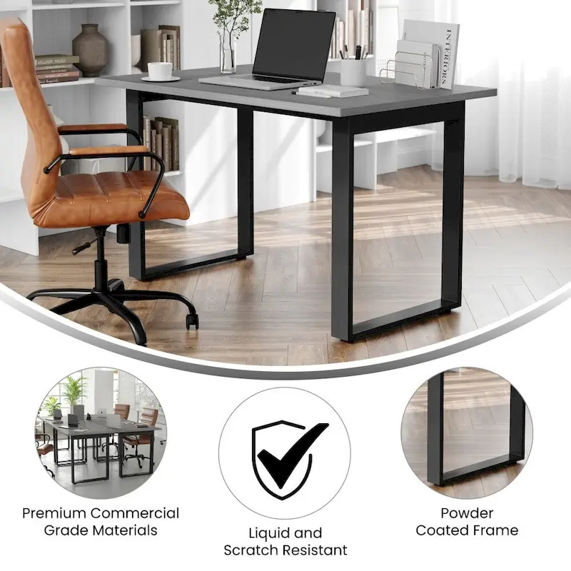Conference Table with Laminate Top and U-Frame Steel Base