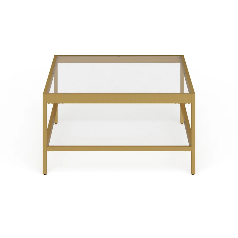 Alexis Metal and Glass Coffee Table