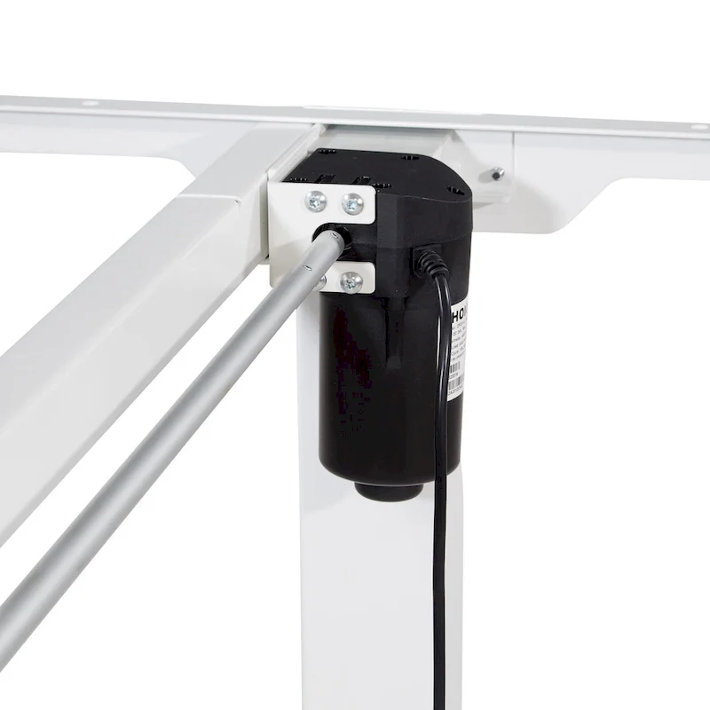 Walnut / White / Black Electric Height-Adjustable Standing Desk – Single