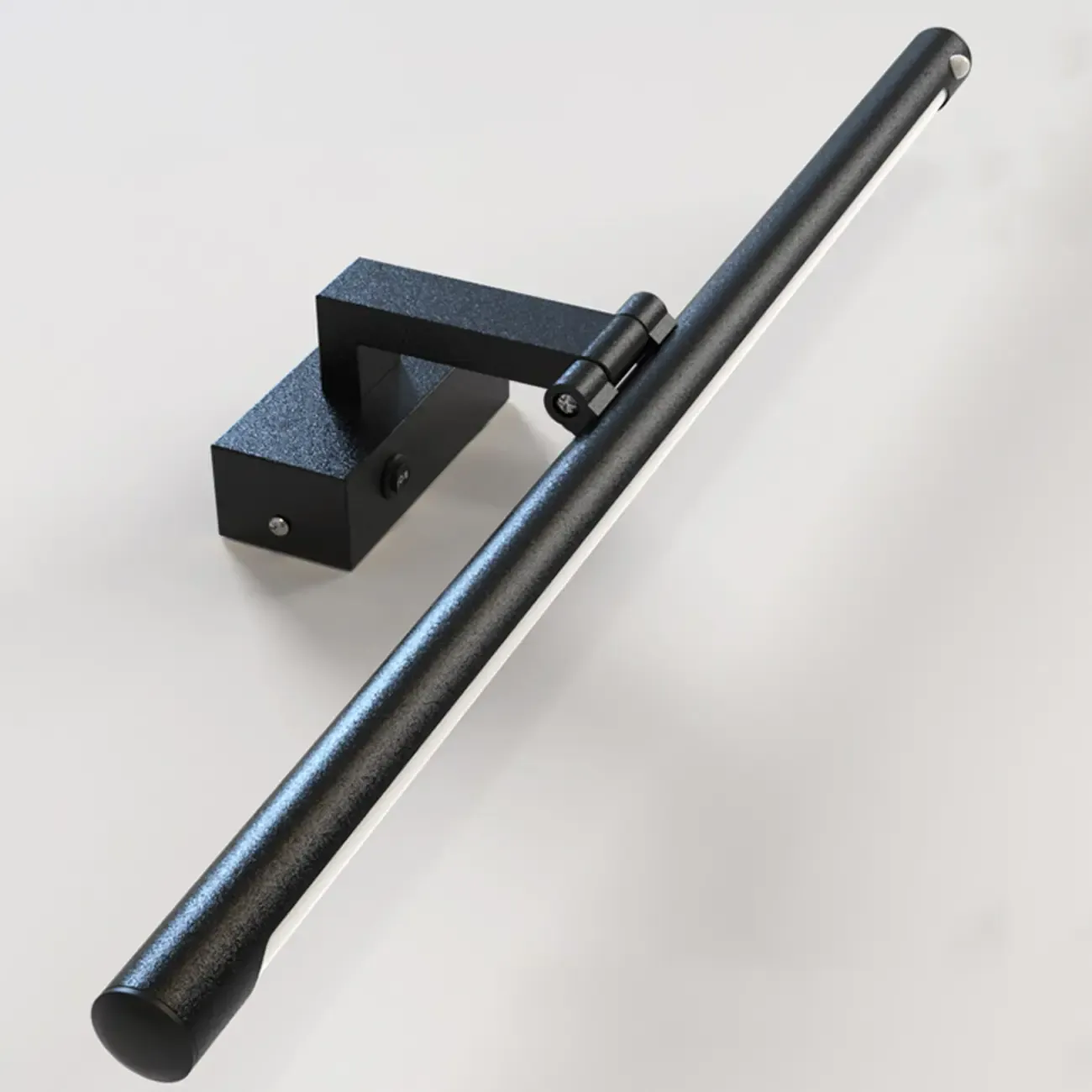 Modern Black Sleek Tubular LED Vanity Light