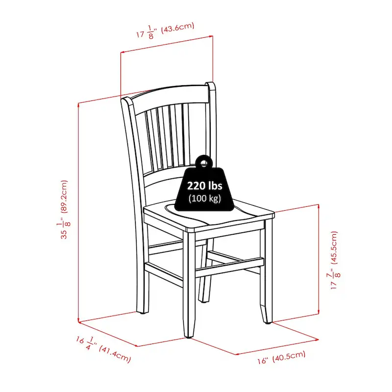 Shaye Dining Table with Slat-back Chairs