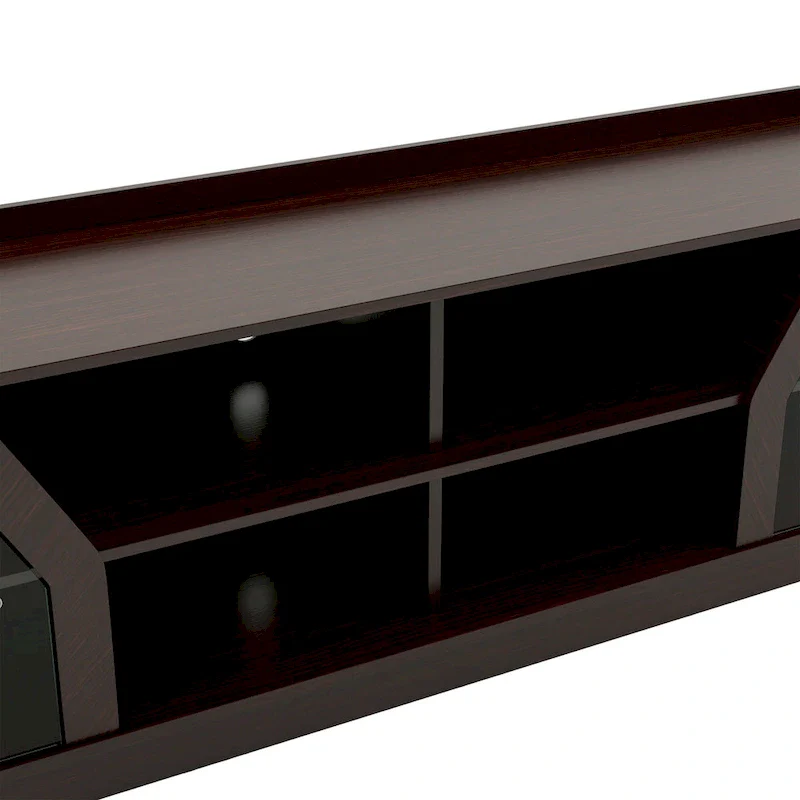 DH BASIC Modern Espresso 71   Wide Entertainment Center by Denhour