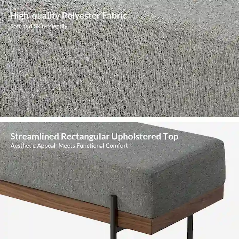 Damacio Entryway Bench with Removable Pillow