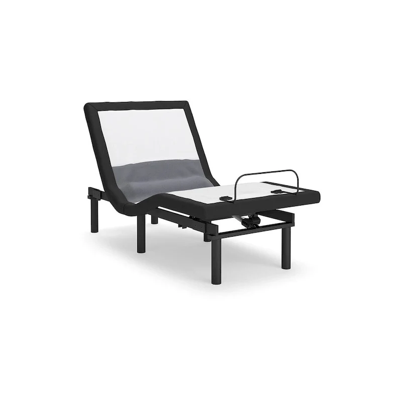 Signature Design by Ashley Best Base with Lumbar and Audio Black Adjustable Base