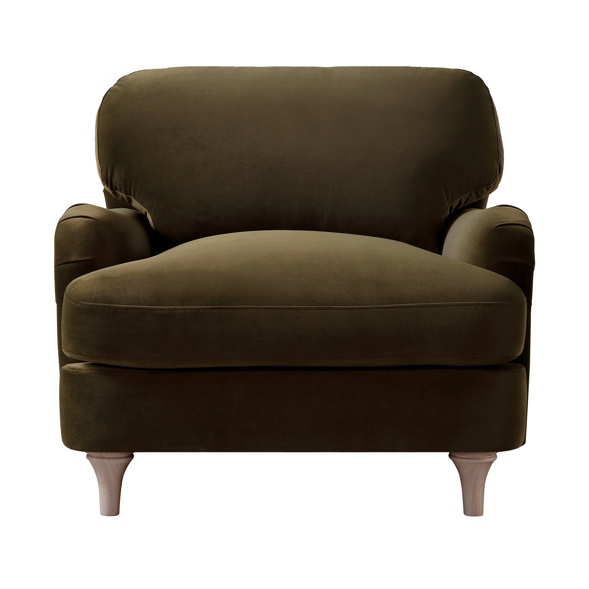 Seaweed Velvet Sofa, 1-Seater