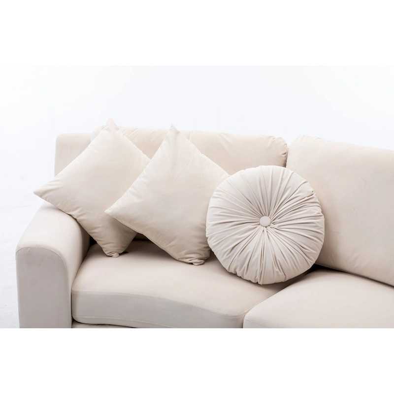 136  Velvet Semicircle couch Modular Curve Sectional Sofa