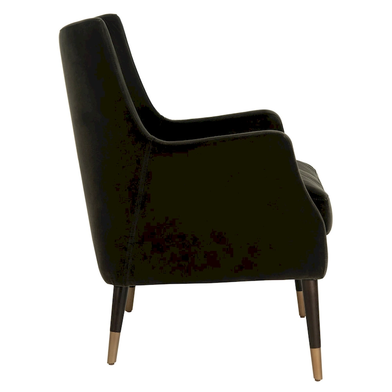 SAFAVIEH Couture Anjanette Velvet Arm Chair - 28 W x 29.9 D x 35.4 H - 28Wx30Dx35H
