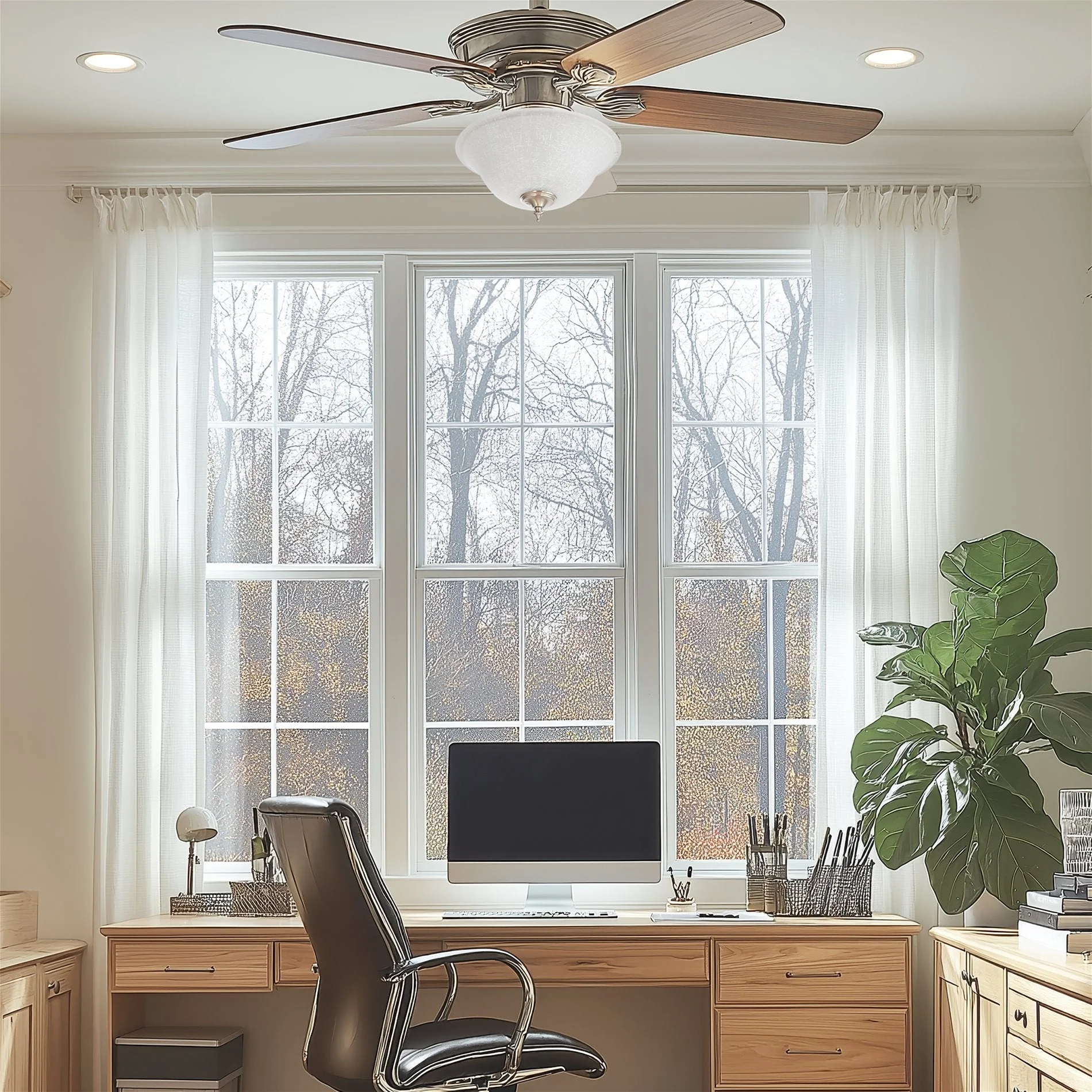 13 Hunter / Hampton Bay / Harbor Breeze Fan White Linen Glass Replacement / Upgrade