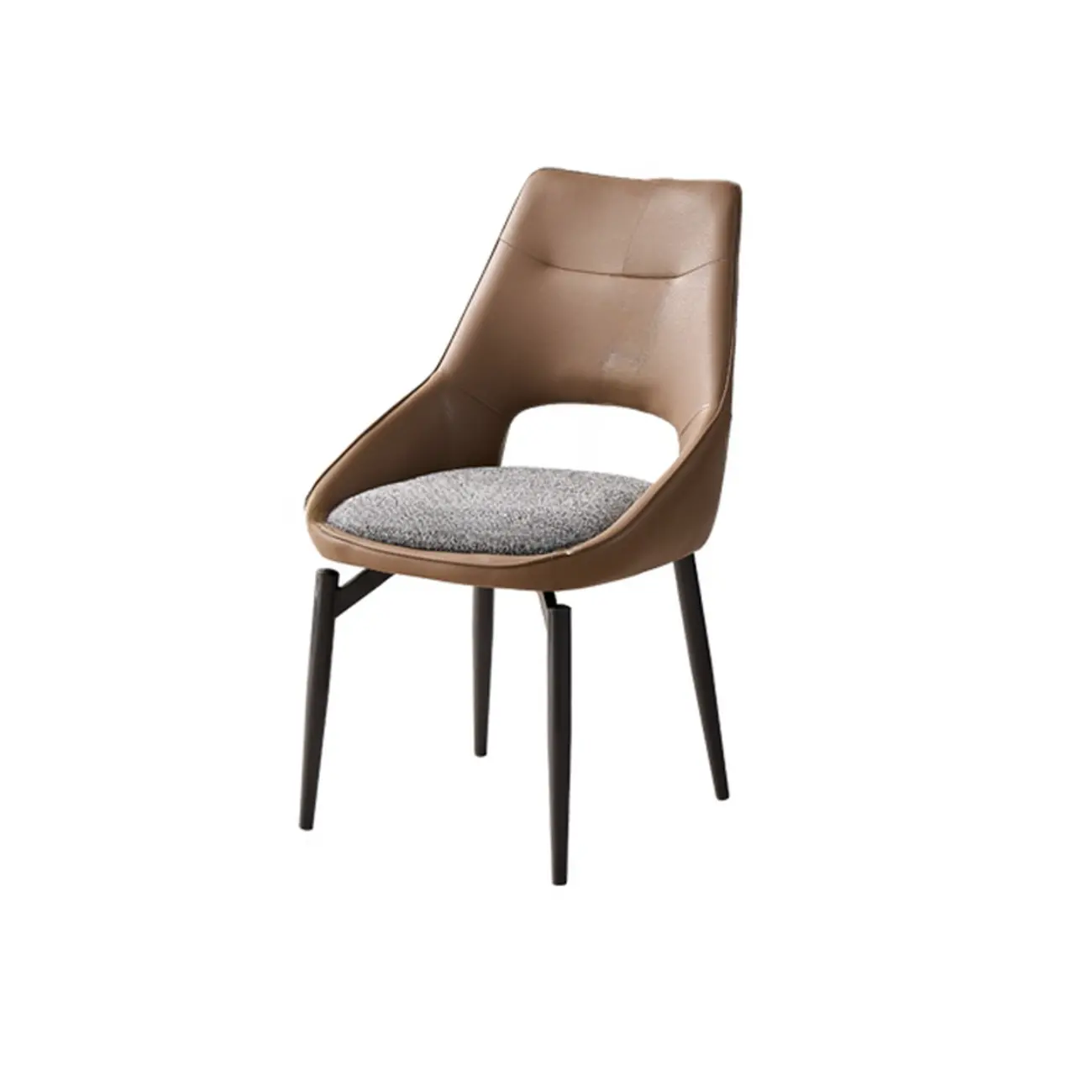 Modern Upholstered Open Back Armless Dining Chair