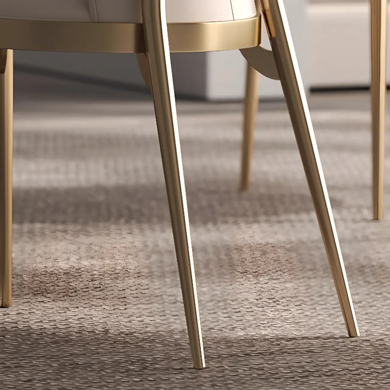 Modern Luxury Leather Upholstered Dining Chairs