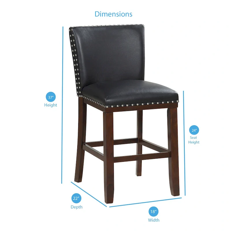 Toledo Upholstered Counter Stools (Set of 2) by