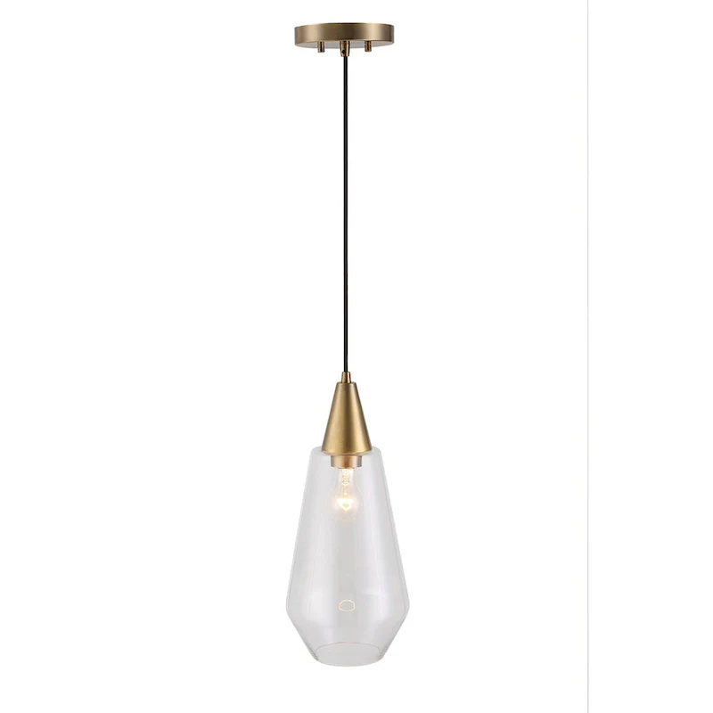 Uttermost Eichler Antique Brass 1 Light Mini Pendant - 18 H x 8 Dia.