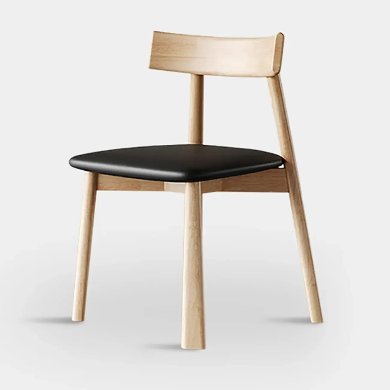 Modern Faux Leather Upholstered Low Back Dining Chair