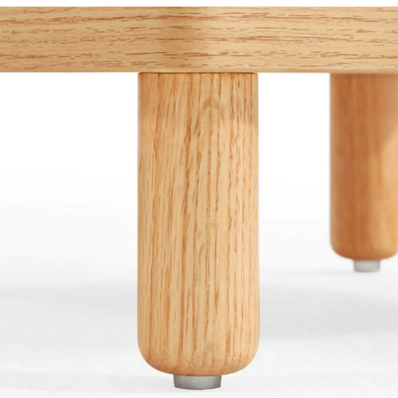 Childroom Solid Wood  2-Tier Small Nightstand with Legs