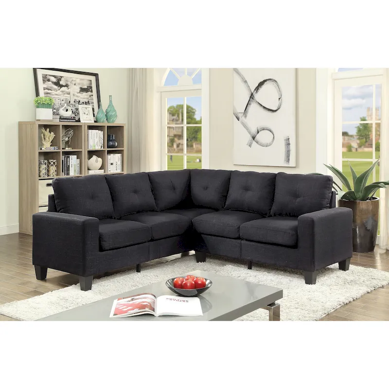 Twill Fabric Sectional Sofa