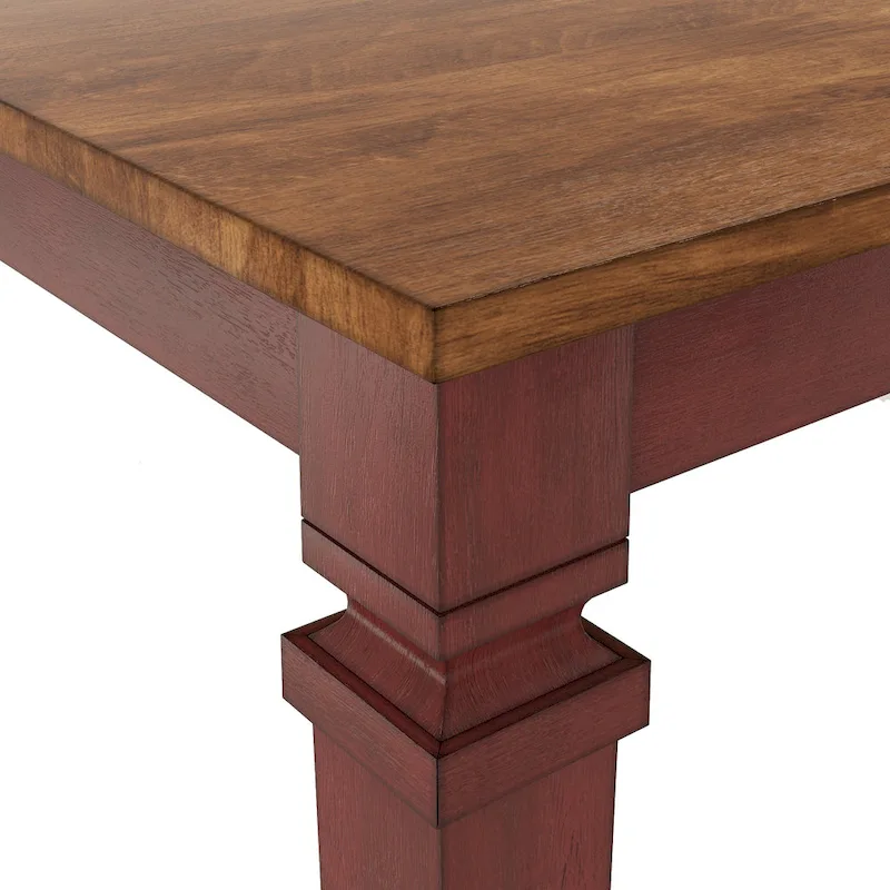 Elena Solid Wood Extendable Dining Table - Classic Style