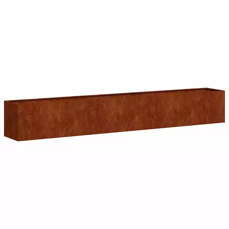 vidaXL Planter Rusty Weathering Steel Large Decorative Inlays Planter