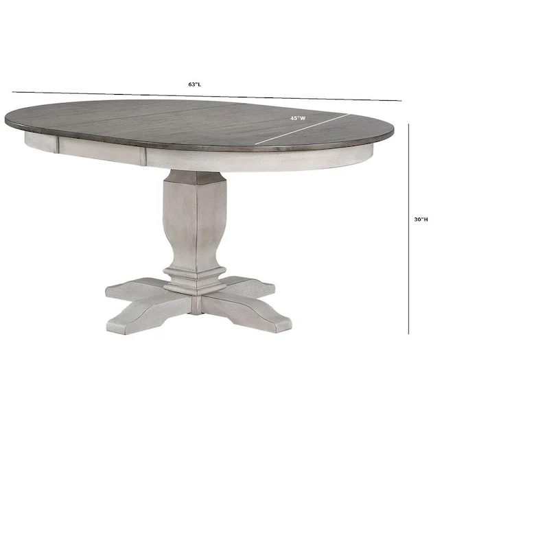 7-Piece Rustic Wood Dining Set