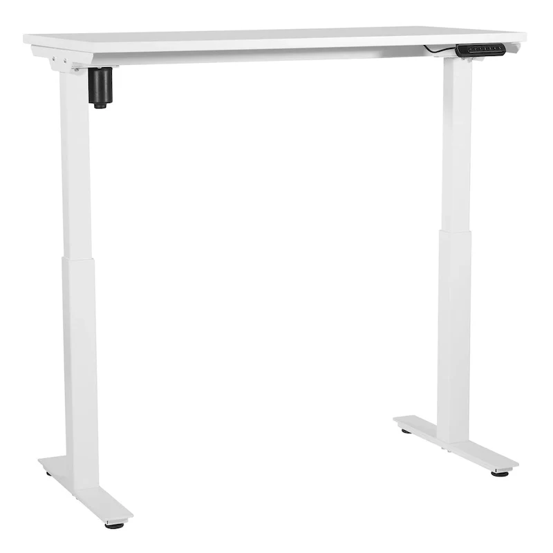 Walnut / White / Black Electric Height-Adjustable Standing Desk – Single