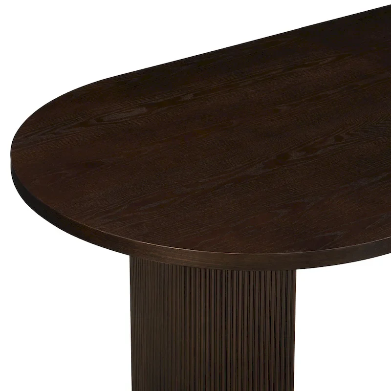 Modern Style Oval Wood Dining Table