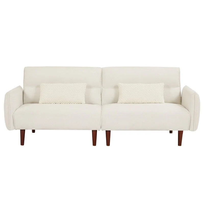 GEITIN Convertible Futon Sofa Bed with 2 Pillows