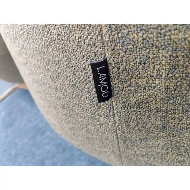 Modern Hemp Fabric Swivel Accent Chair