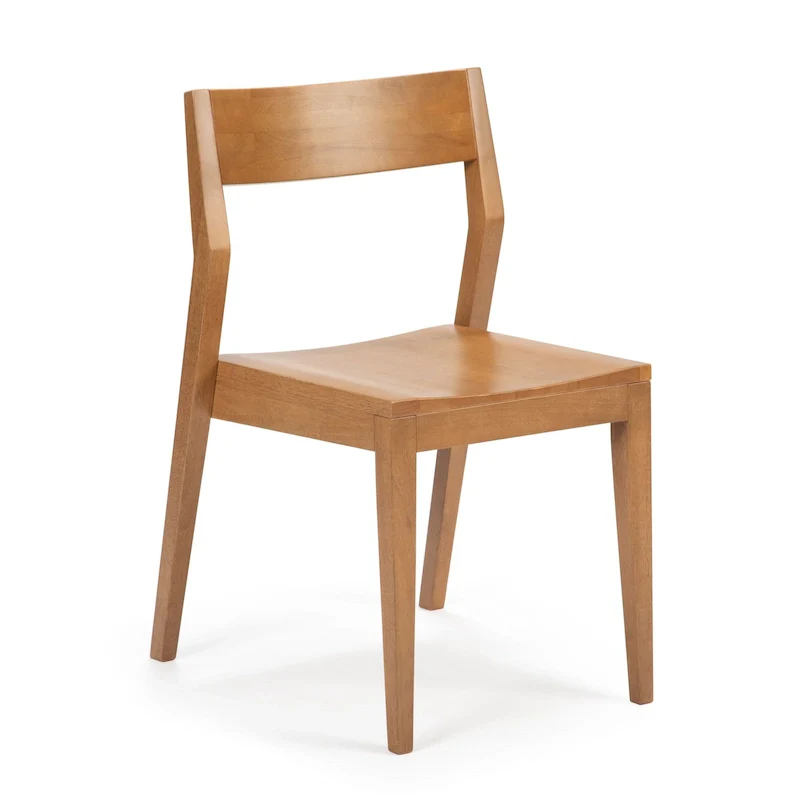 Plank and Beam Modern Solid Wood Dining Chair