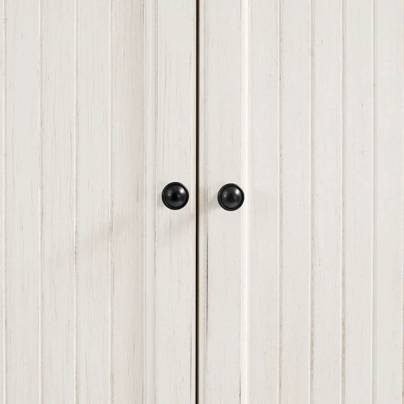 Distressed White Kitchen Pantry