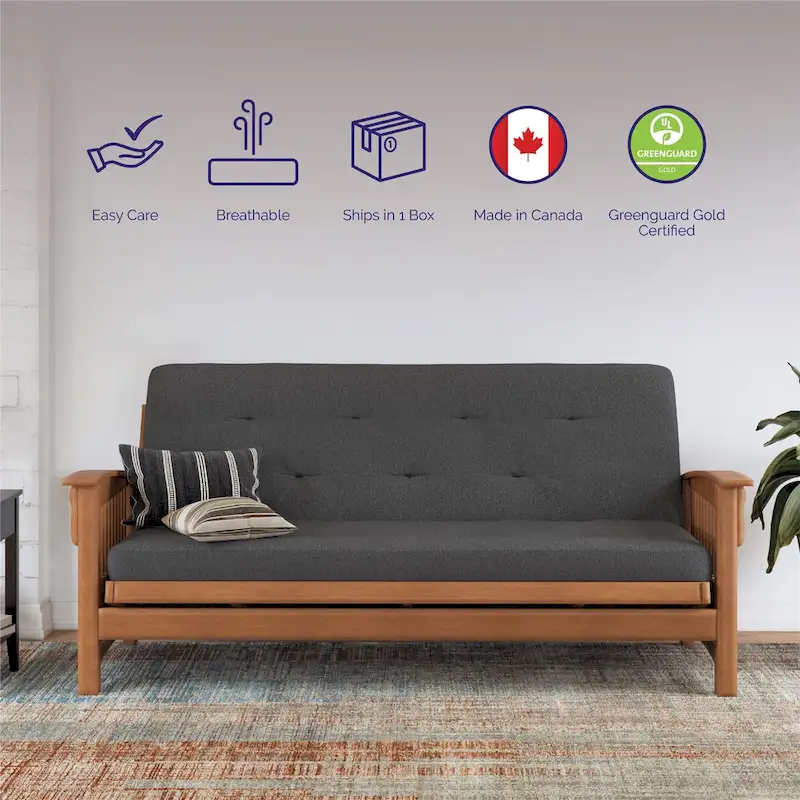 DHP Trule 6-Inch Bonnell Coil Futon Mattress