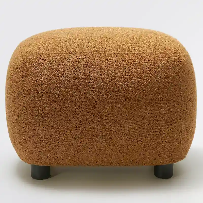 KINWELL 23  Wide Boucle Upholstered Footstool Ottoman Sofa Chair Footrest