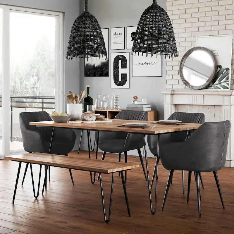 WYNDENHALL Moreno Industrial Wood Dining Table