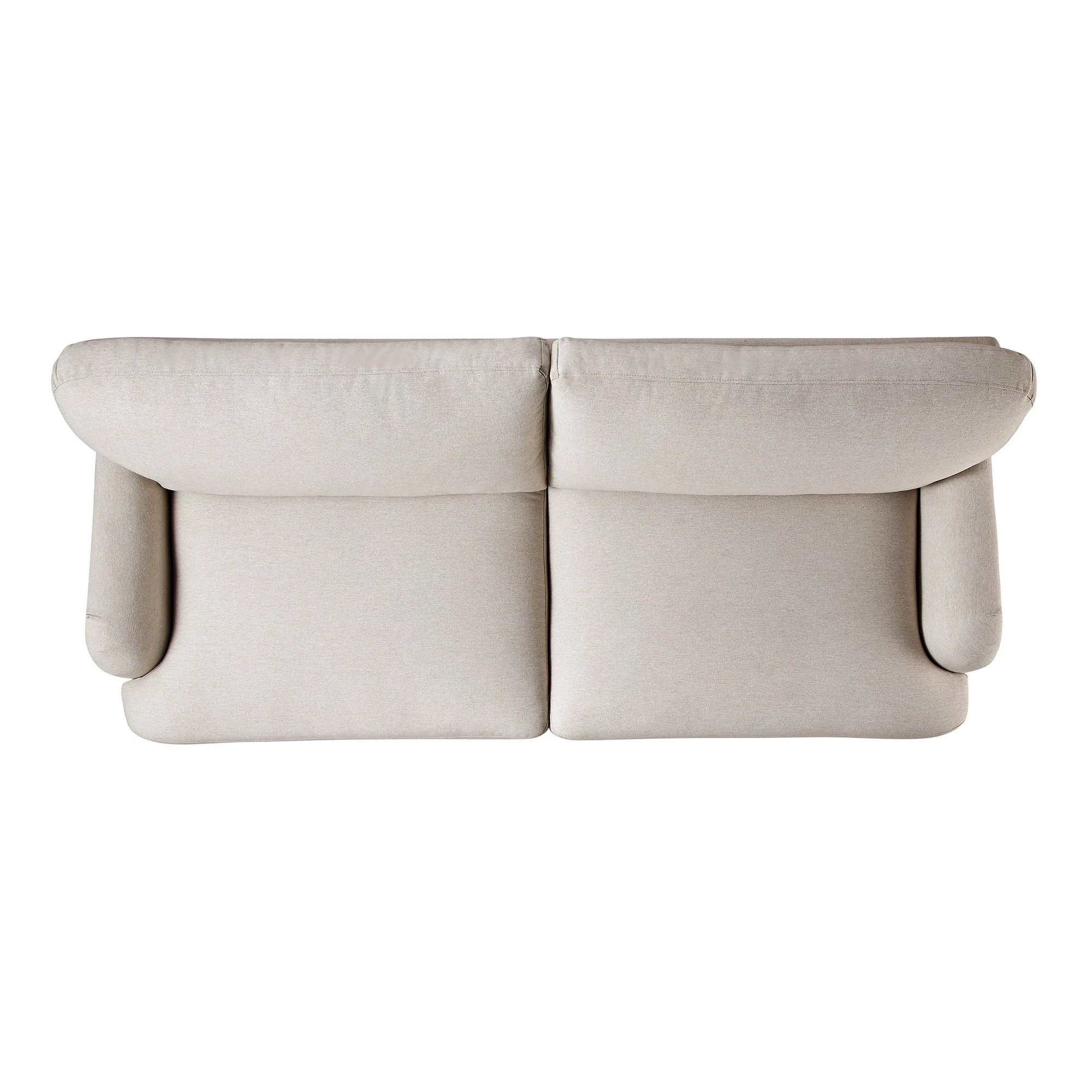Oatmeal Fabric Sofa, 3-Seater