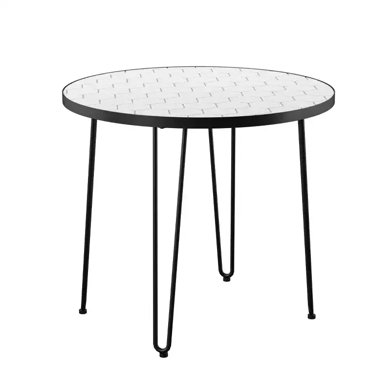 Watkindale 2 Chair Bistro Set - White/Black - SEI