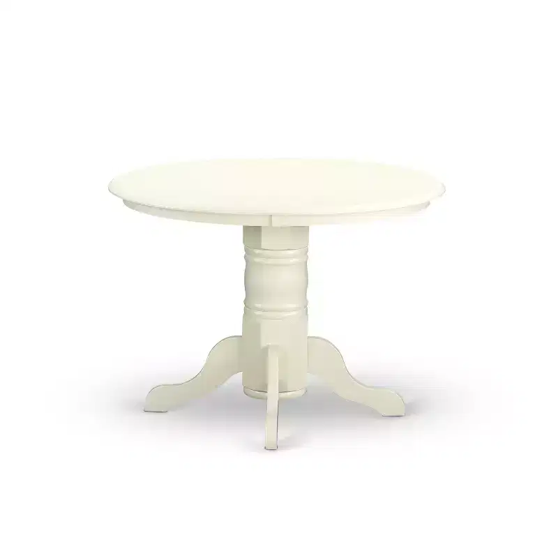 HomeStock SHKE5 Round Linen White 5 Piece Dining Set