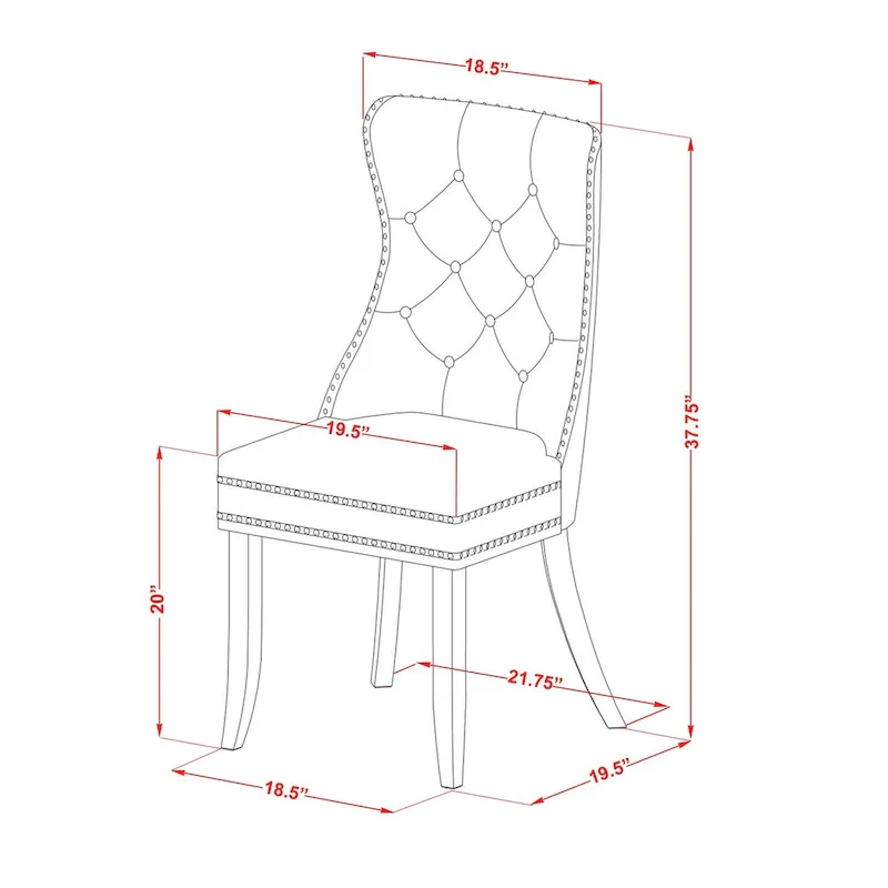 Dining Room Set with Rectangle Table and Upholstered Chairs (5, 6, or 7-Piece)