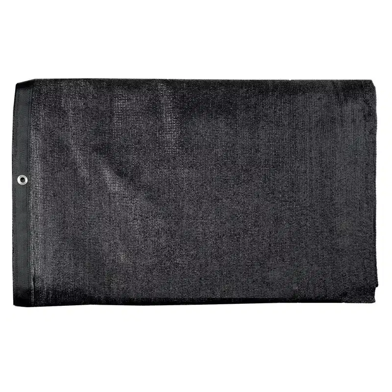 Home Aesthetics 6' x 50' Black Fence Privacy Screen, Backyard Fabric Mesh Tarp Garden Windscreen