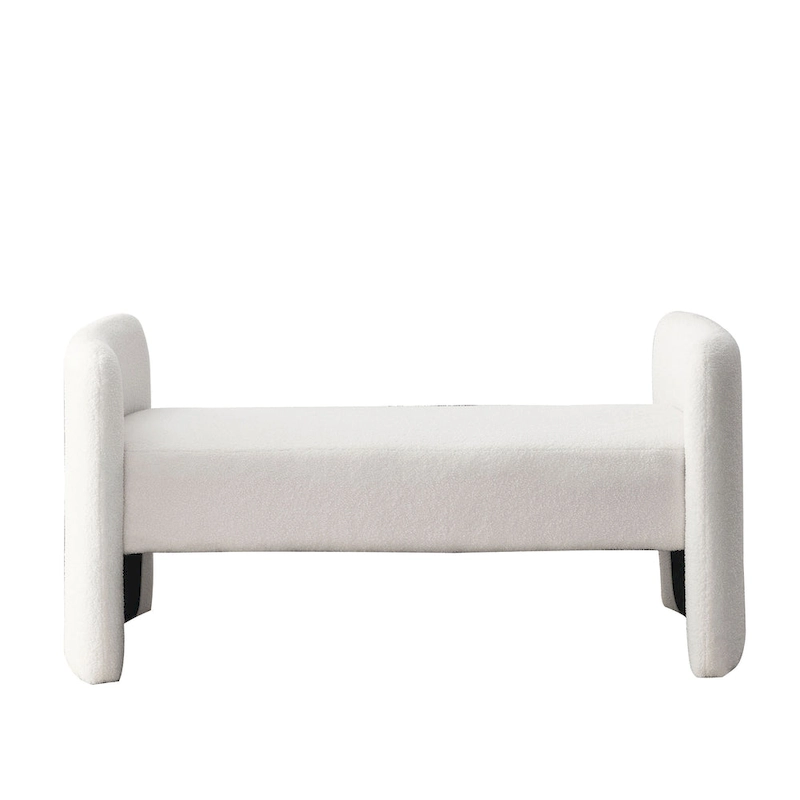 GDFStudio - Harper H-Frame Polyester Upholstered Bench with Modern Versatile Design
